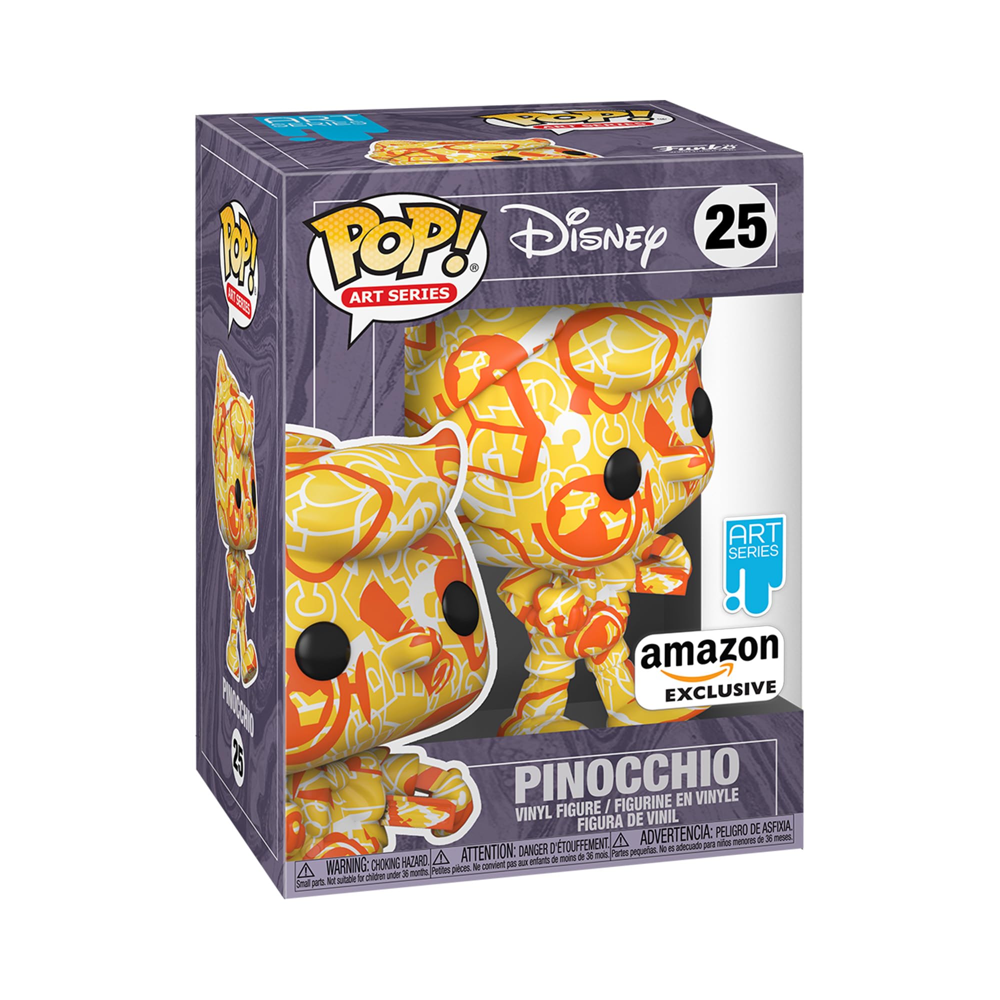 Funko POP! Artist Series: DTV - Disney - Pinocchio - Collectable Vinyl Figure - Includes Premium Plastic Protector Display Case - Gift Idea - Official Merchandise Pop! Vinyl w/Case