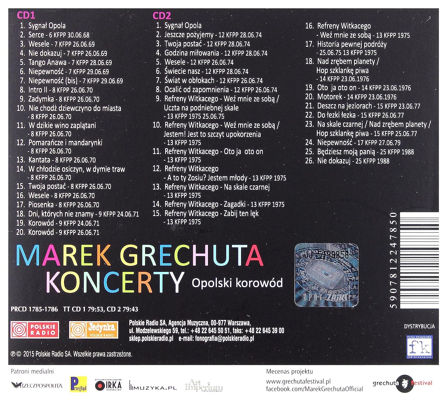 Marek Grechuta: Koncerty. Opolski korowód