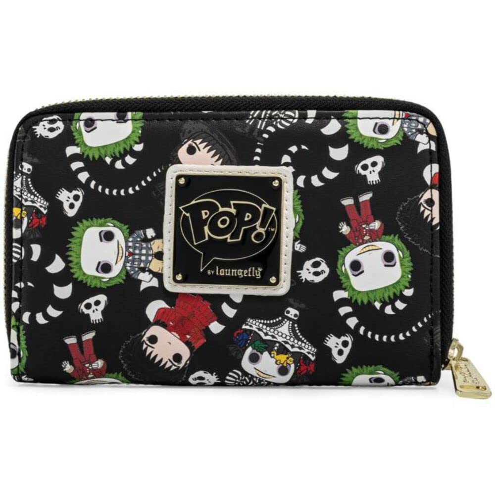 Loungefly - Loungefly Beetlejuice Aop Zip Around Denarnica