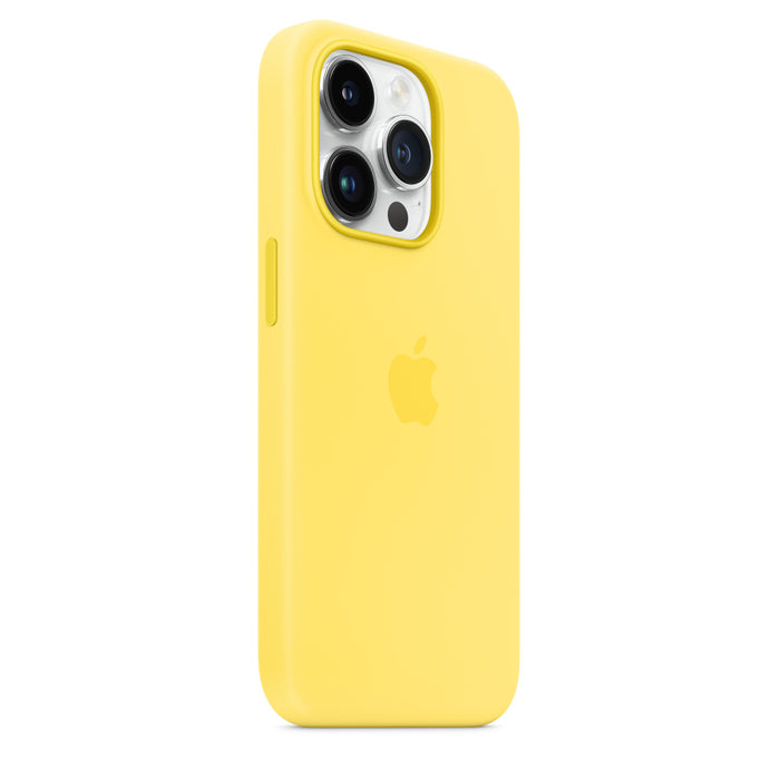 Apple - Back Cover For Mobile Phone - Magsafe Compatibility - Silicone - Canary Yellow - For Iphone 14 Pro