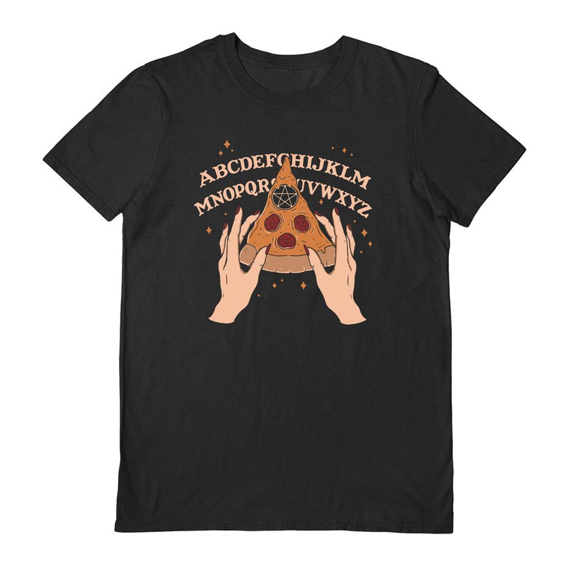 THIAGO CORREA (OUIJA PIZZA) BLACK UNISEX T-SHIRT