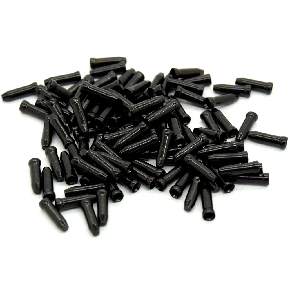 Transfil Cable End Crimps Black (Bag of 100)
