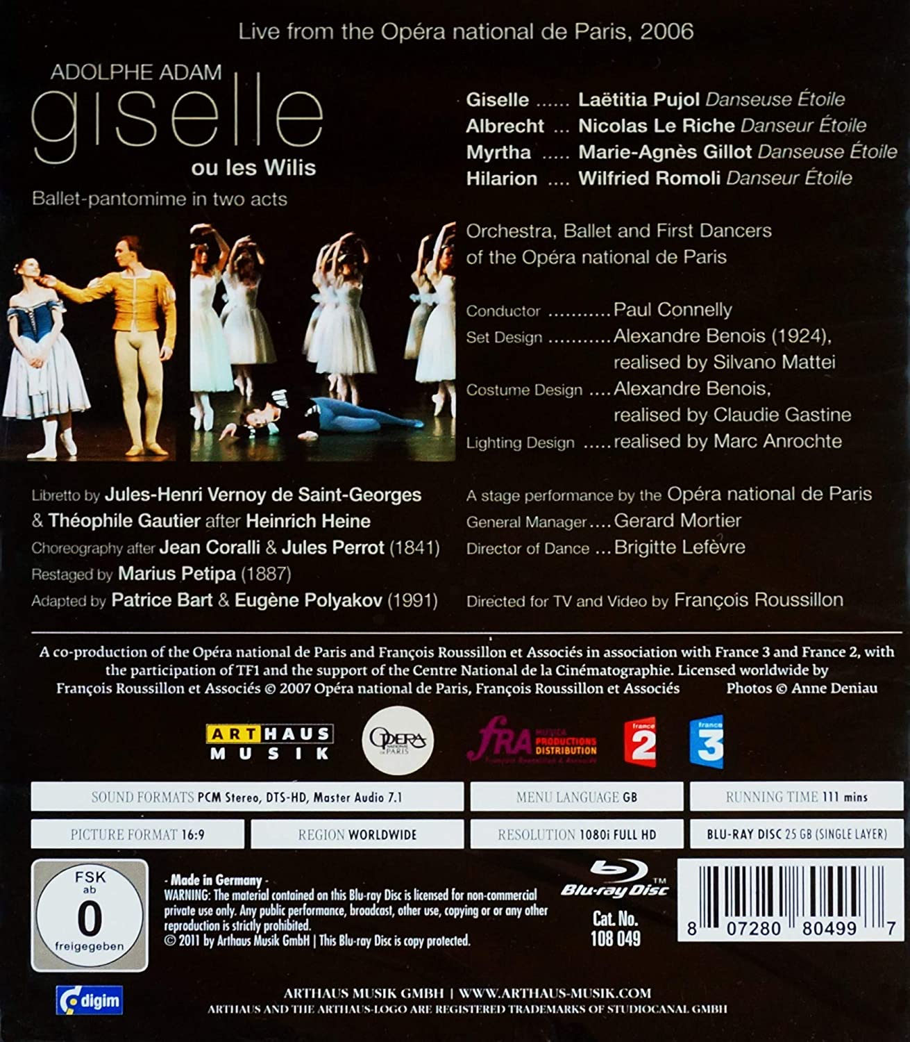 Adolphe Adam: Giselle (Arthaus: 108049)   [Region