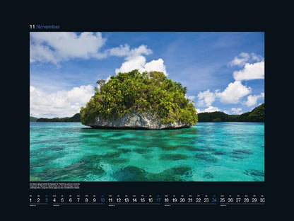 KUNTH Monats-Wandkalender Trauminseln 2024