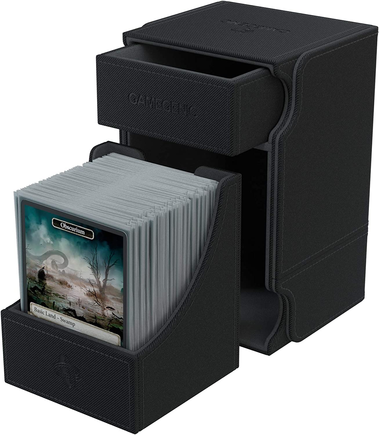 Gamegenic Deck Box: Watchtower Convertible Black (100ct)