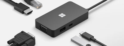 Microsoft 1FV-00002 laptop dock/port replicator Black