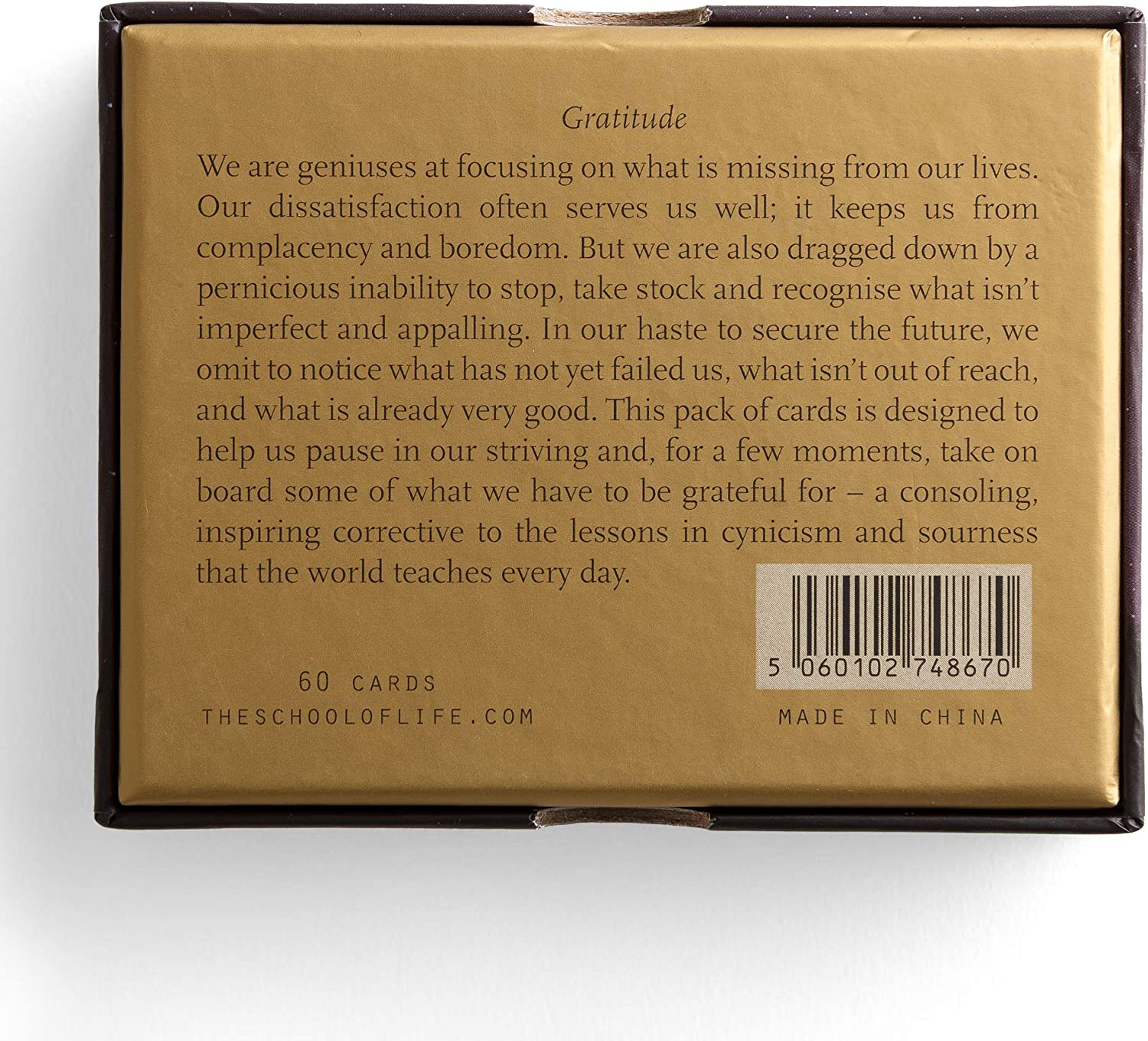 The School Of Life - Gratitude - Card Set