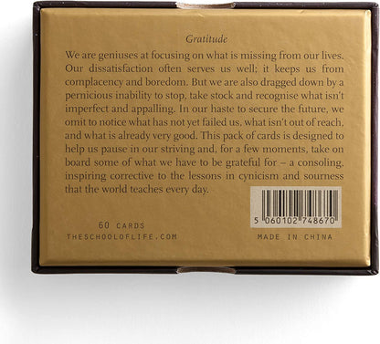 The School Of Life - Gratitude - Card Set