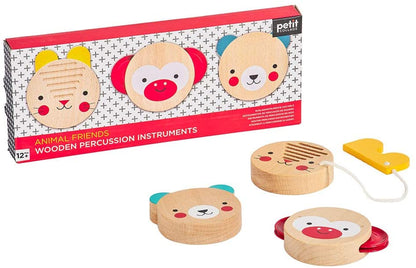 Petit Collage - Animal Friends Wooden Percussion Instruments