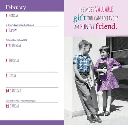 2024 Milk Friendship Slim Diary Calendar