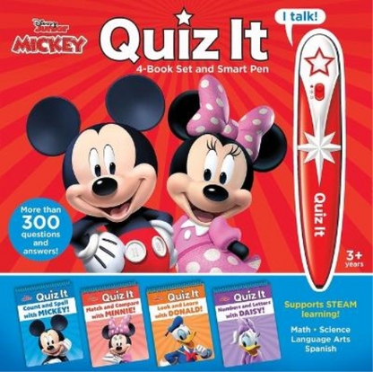 Disney Mickey - Quiz it 4-Book Set and Talking Pen