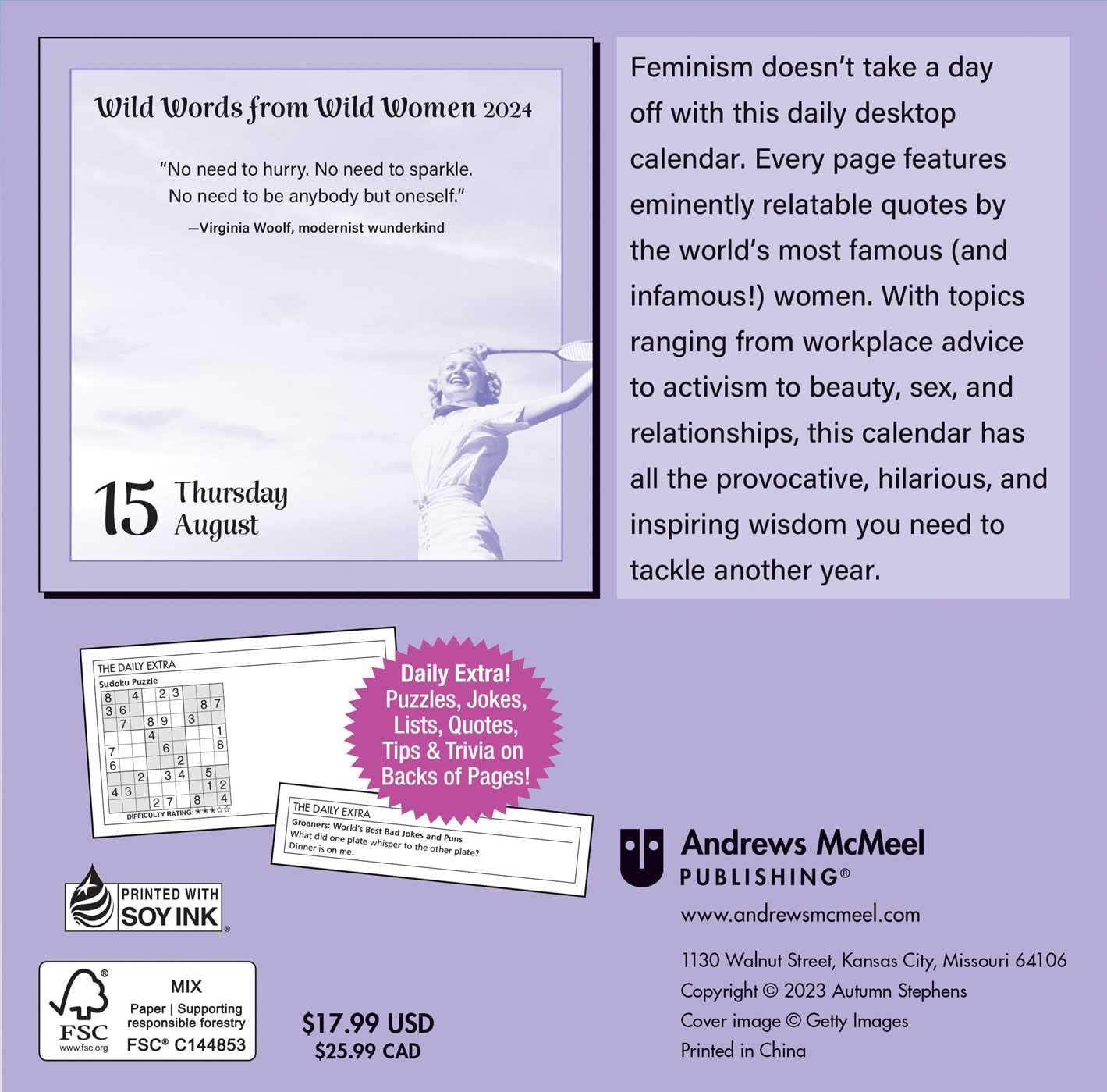 Wild Words from Wild Women 2024 Day-to-Day Calendar