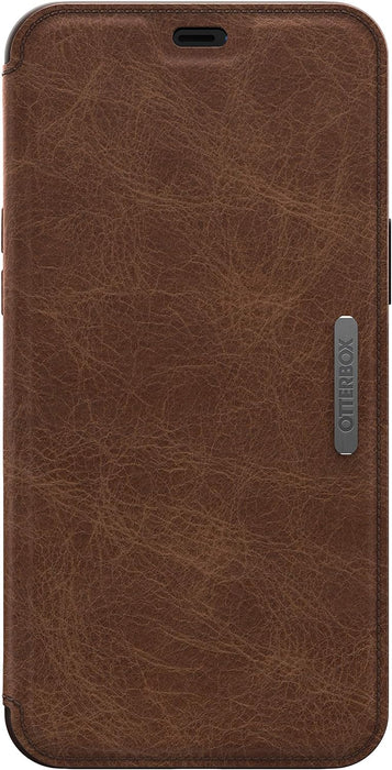 OtterBox Strada Case for iPhone 12 Pro Max, Shockproof, Drop proof, Premium Leather Protective Folio with Two Card Holders, 3x Tested to Military Standard, Brown Brown iPhone 12 Pro Max