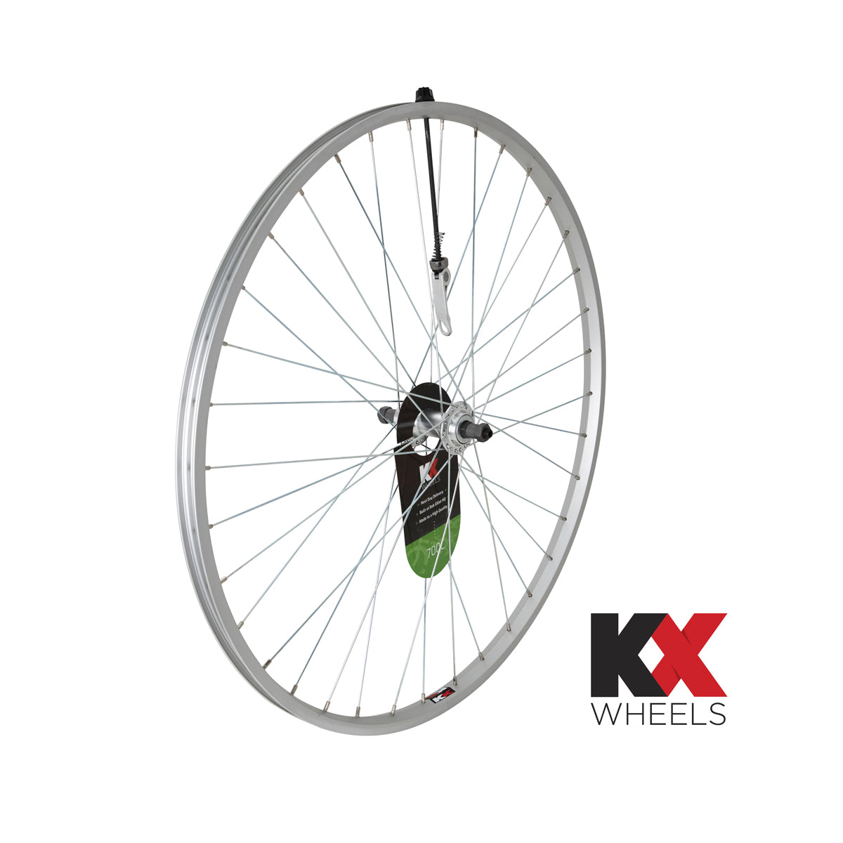 KX Hybrid 700C Singlewall Q/R Screw On Wheel Rim Brake (Rear) - Black