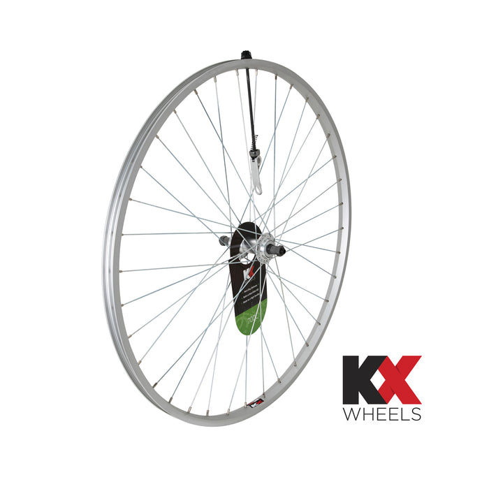 KX Hybrid 700C Singlewall Q/R Screw On Wheel Rim Brake (Rear) - Silver