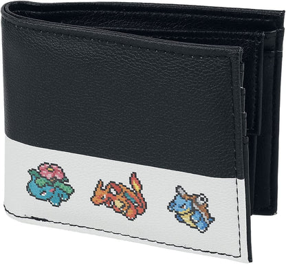 Pokémon Wallet Pixel Evolution Logo Official Black Bifold One Size black
