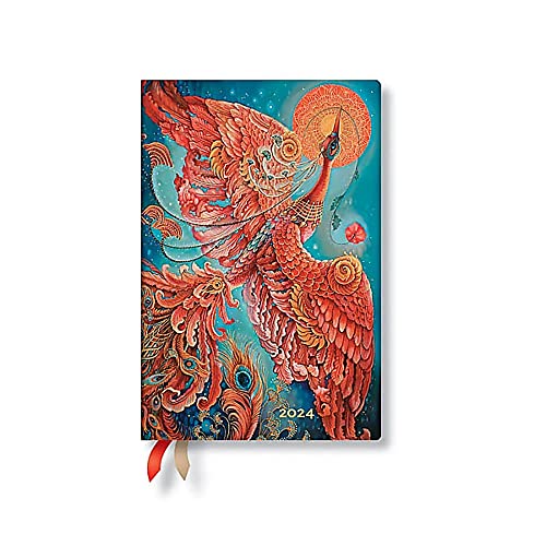Firebird (Birds of Happiness) Mini 12-month Dayplanner 2024