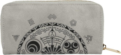 Nintendo Legend Of Zelda Symbols All-Over Print Zip-Around Wallet Purse, Female, Grey (Gw608606Zel)