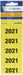 HERMA 1681 Year Numbers Stickers 2021 for Folders (60 x 26 mm, Paper, Matte, Opaque) Self-Adhesive, Permanent Text Labels, 100 Labels, Yellow 2021.