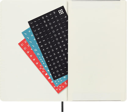 Moleskine Monthly Planner 2023, 12-Month Diary, Monthly Notebook with Soft Cover, Large Size 13 x 21 cm, Colour Black Soft Large Black