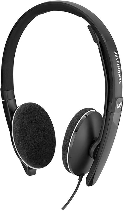 Sennheiser PC 3.2 Chat - Lightweight Stereo Headset With Adjustable Noise-Cancelling Microphone - for Internet Telephony and E-Learners - PC Connectivity- Great for Gaming, Work, & Study,Black