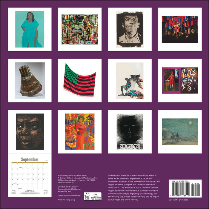 National Museum of African American History and Culture 2024 Wall Calendar