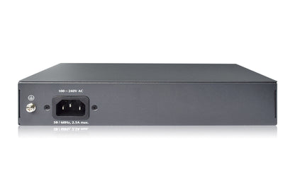 Digitus 8 Port Fast Ethernet PoE Switch, 19 Inch, Unmanaged, 2 Uplinks