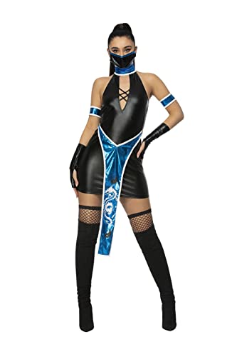 `Dress, Gloves, Mask & Arm Cuffs -  (Size: L)`