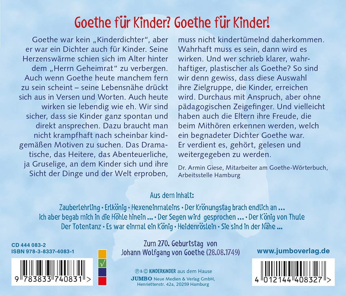 Da Läuft die Maus! Goethe Für Kinder und Andere