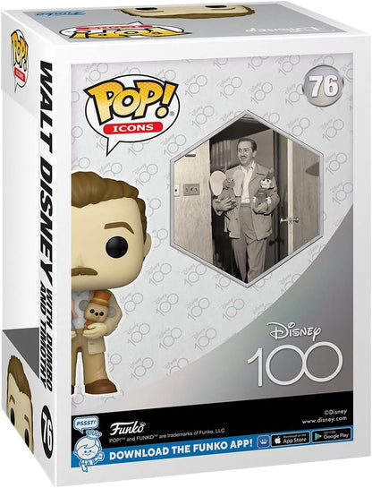 Funko Pop! Icons: Disney 100 - Walt Disney with Dumbo and Timothy, Walt Disney