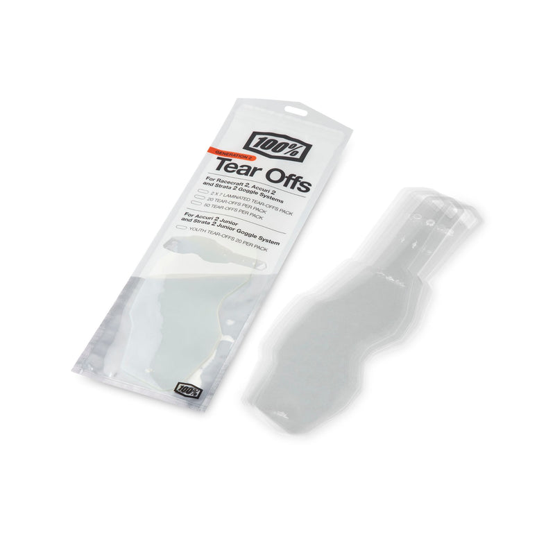 100% Accuri 2 / Strata 2 Youth Standard Tear-Off`s
