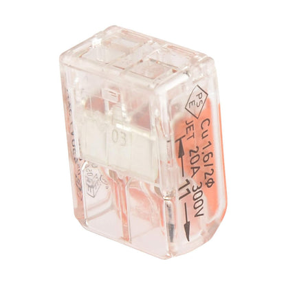 Wago 221-412 wire connector Cage Clamp Orange, Transparent