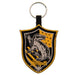 HARRY POTTER Hufflepuff Crest Woven Keyring - Official Merchandise