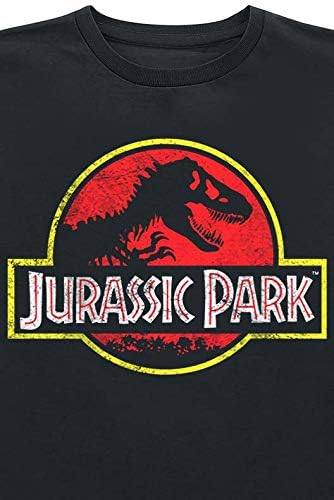 Jurassic Park Distressed Logo Unisex T-Shirt Black XS Black