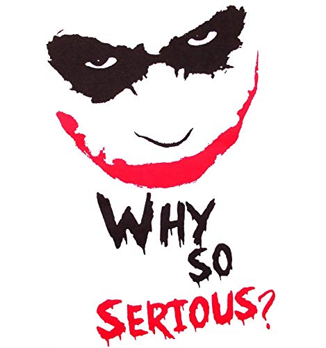 BATMAN - T-Shirt Joker Why so Serious - White (XXL