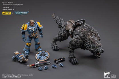 Bloomage Joytoy Tech - Joytoy Warhammer 40,000 - Space Wolves Thunderwolf Cavalry Frode 1/18 Figure (Net)