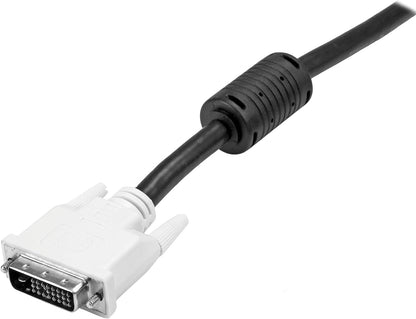 StarTech.com 10m DVI-D Dual Link Cable - Male to Male DVI-D Digital Video Monitor Cable - 25 pin DVI-D Cable M/M Black 10 Meter, 2560x1600 (DVIDDMM10M)