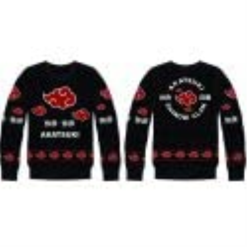 cotton division Naruto Akatsuki Men's Christmas Jumper (M) Black