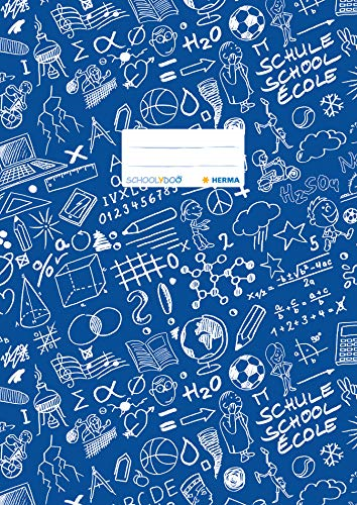 HERMA Heftumschlag Schoolydoo blau Kunststoff DIN