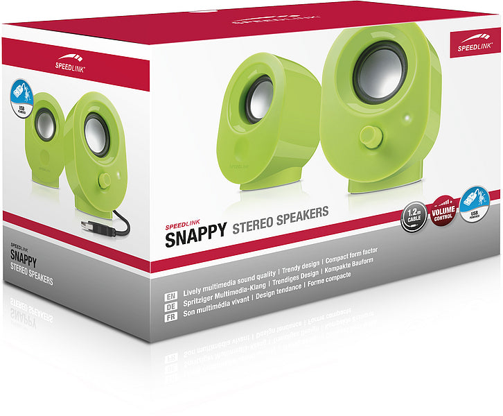 SPEEDLINK SNAPPY Green Wired 4 W