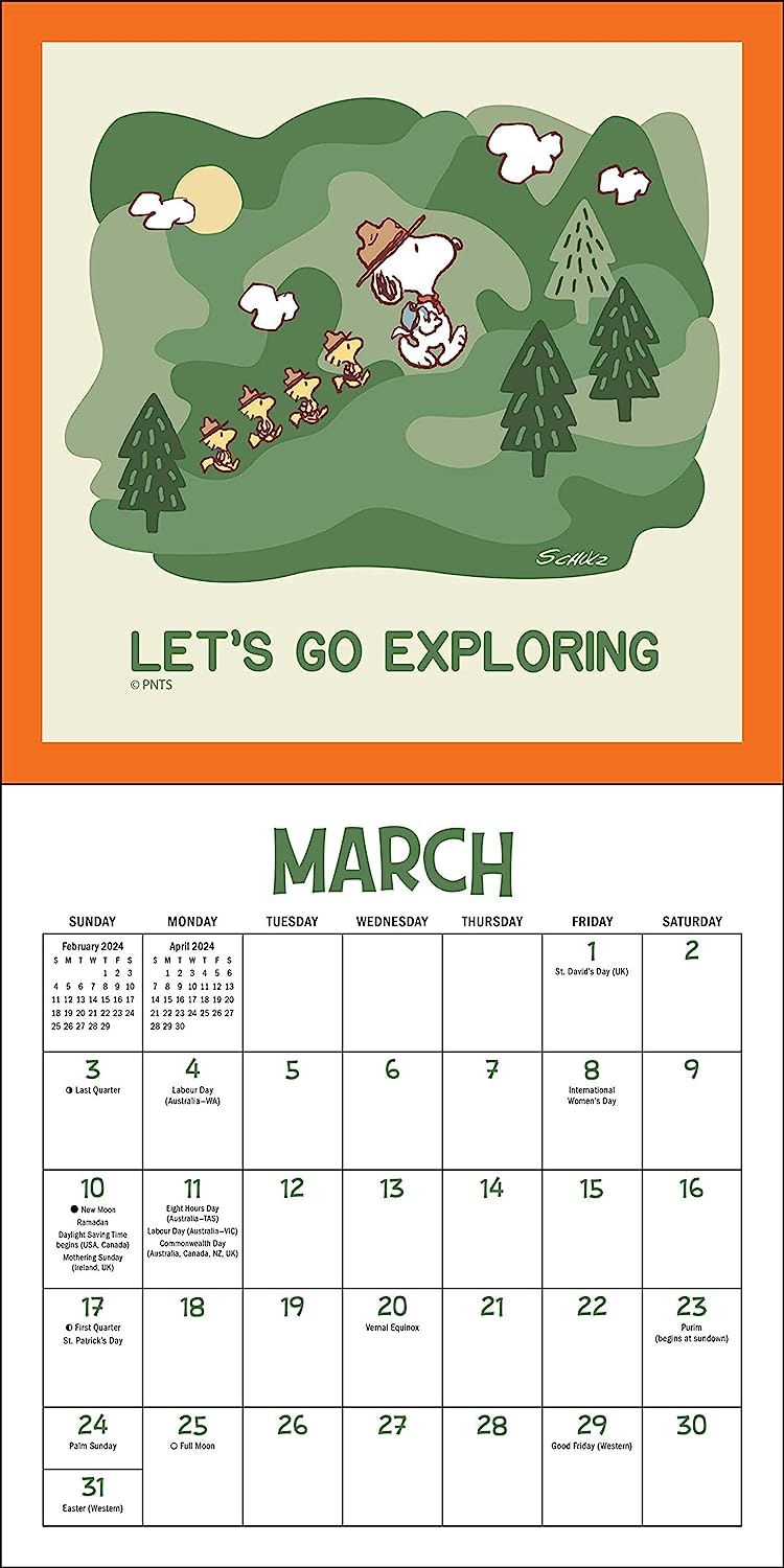 Peanuts 2024 Mini Wall Calendar