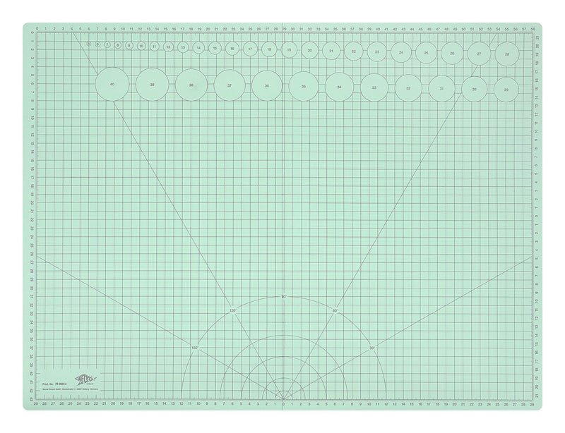 WEDO Cutting mat, Mint Green, A2 Mint Green A2/A3 foldable