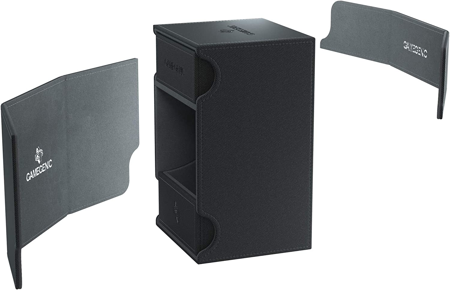 Gamegenic Deck Box: Watchtower Convertible Black (100ct)