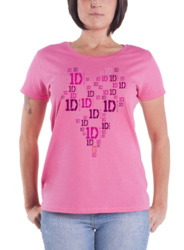 One Direction: Heart Logo (T-Shirt Donna Tg. Xl)