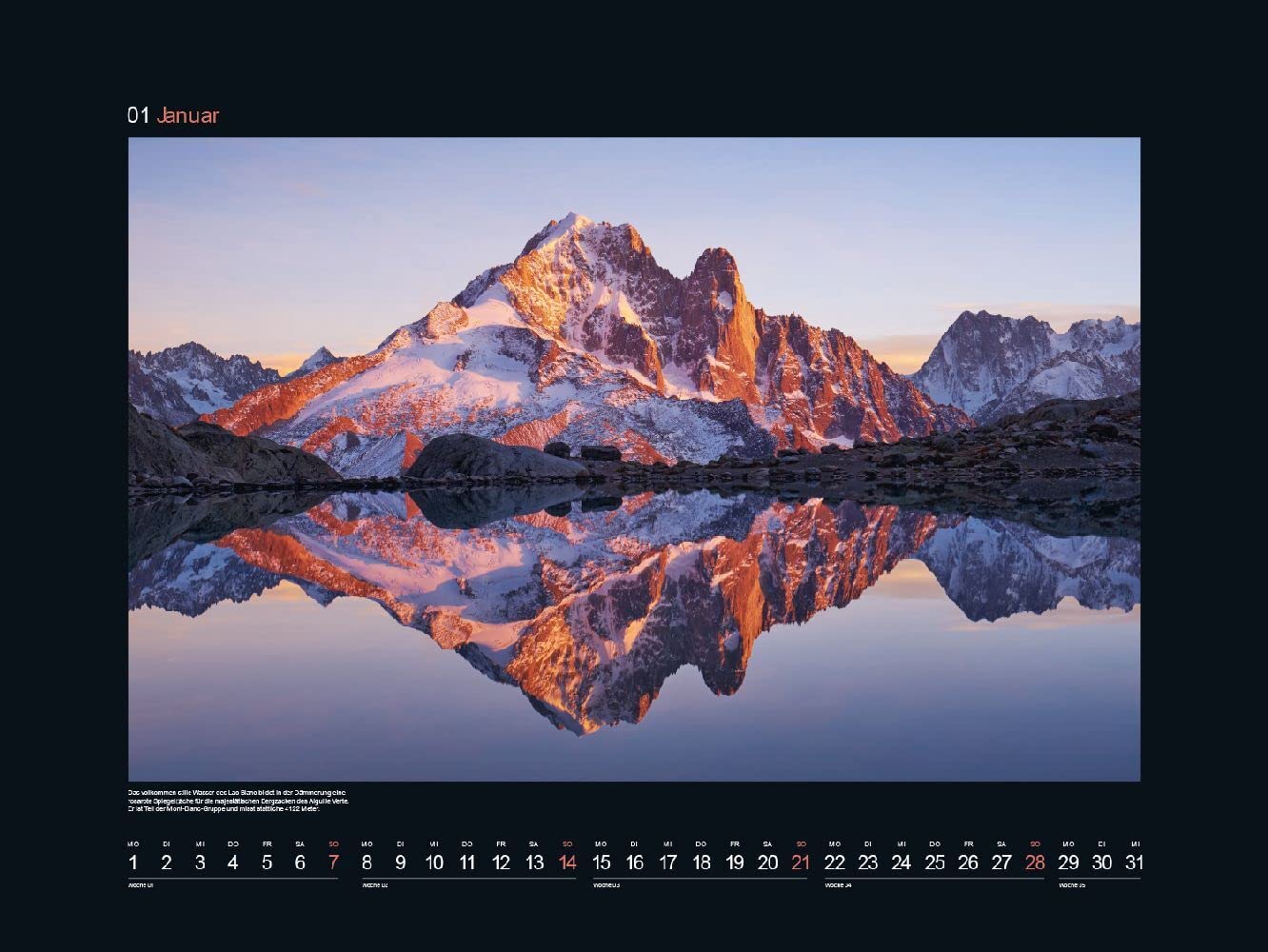 KUNTH Monats-Wandkalender Farben der Erde Europa 2