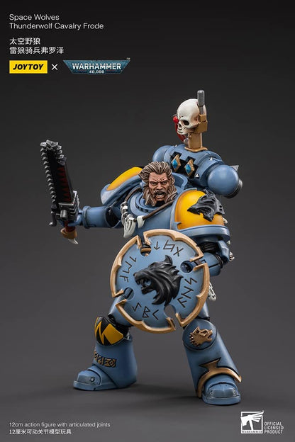 Bloomage Joytoy Tech - Joytoy Warhammer 40,000 - Space Wolves Thunderwolf Cavalry Frode 1/18 Figure (Net)