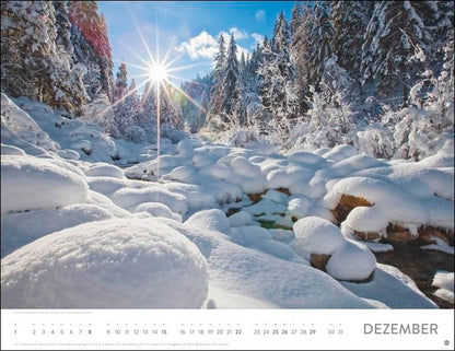 Heye Monats-Wandkalender Sonnenzauber 2024