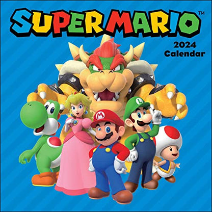 Wall - Cal 24 Super Mario 2024 Wall Calendar