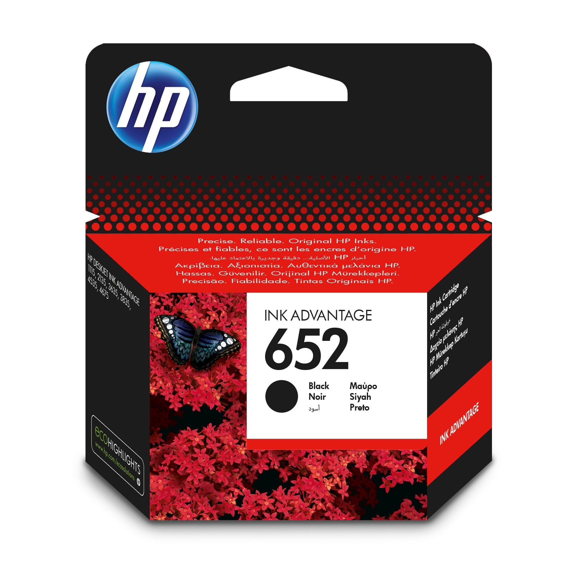 TIN HP 652 F6V25AE black