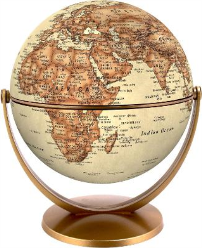 Antique World Globe 15cm